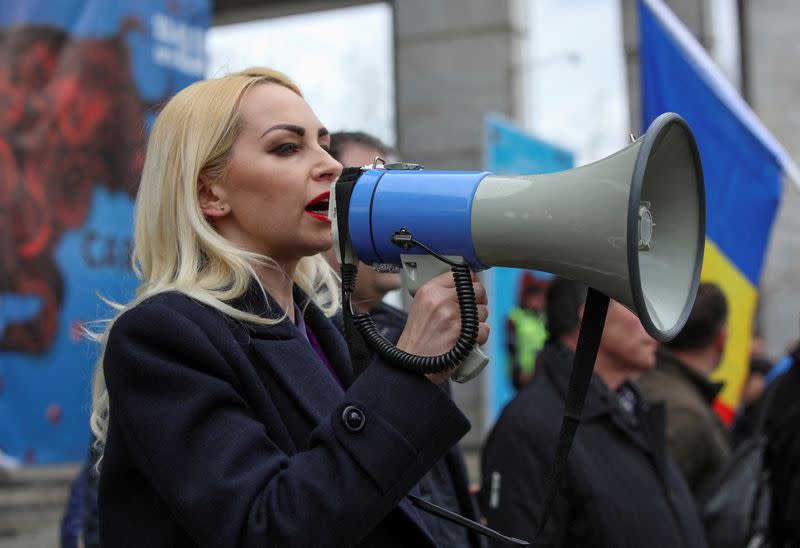 FILE PHOTO: Opposition rally in Chisinau