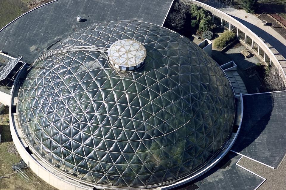 From 2017: An aerial view of the Greater Des Moines Botanical Garden.