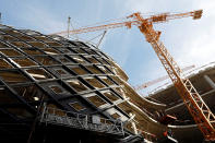 L'edificio di Zaha Hadid in costruzione, dicembre 2017. (REUTERS/Jamal Saidi)