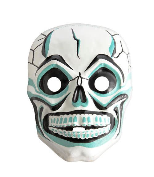 <p>Typically molded into the shape of animals or ghouls, masks dating from the 1950s and '60s—like this mid-1960s glow-in-the-dark skull—often sell for $25 to $30. (An original box can add $25 to the price.)</p>