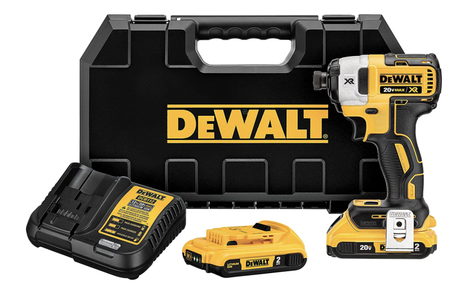 DEWALT DCF887D2 20V MAX XR Li-Ion 2.0 Ah Brushless 0.25-Inch 3-Speed Impact Driver Kit (Photo via Amazon)