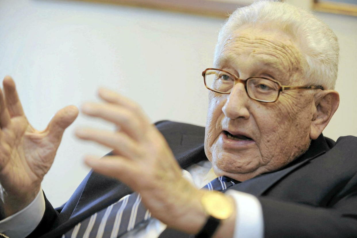 Le diplomate Henry Kissinger, ici lors d'une interview à New York en 2021, est mort à l'âge de 100 ans, mercredi 29 novembre 2023.  - Credit:MIHO IKEYA / Yomiuri / The Yomiuri Shimbun via AFP