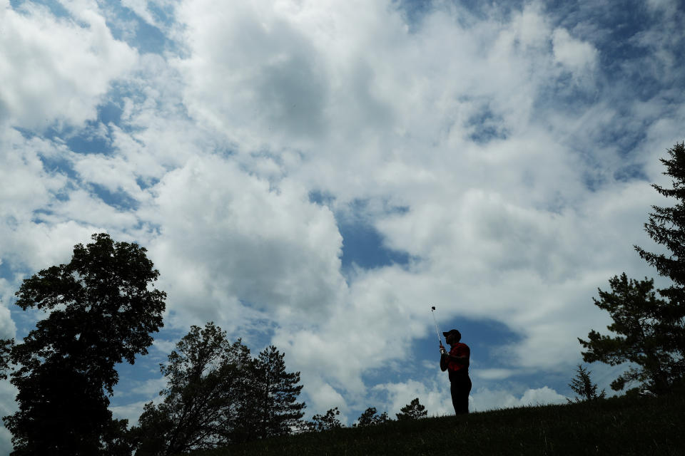 Tiger's always lurking. (Photo by Jamie Squire/Getty Images)