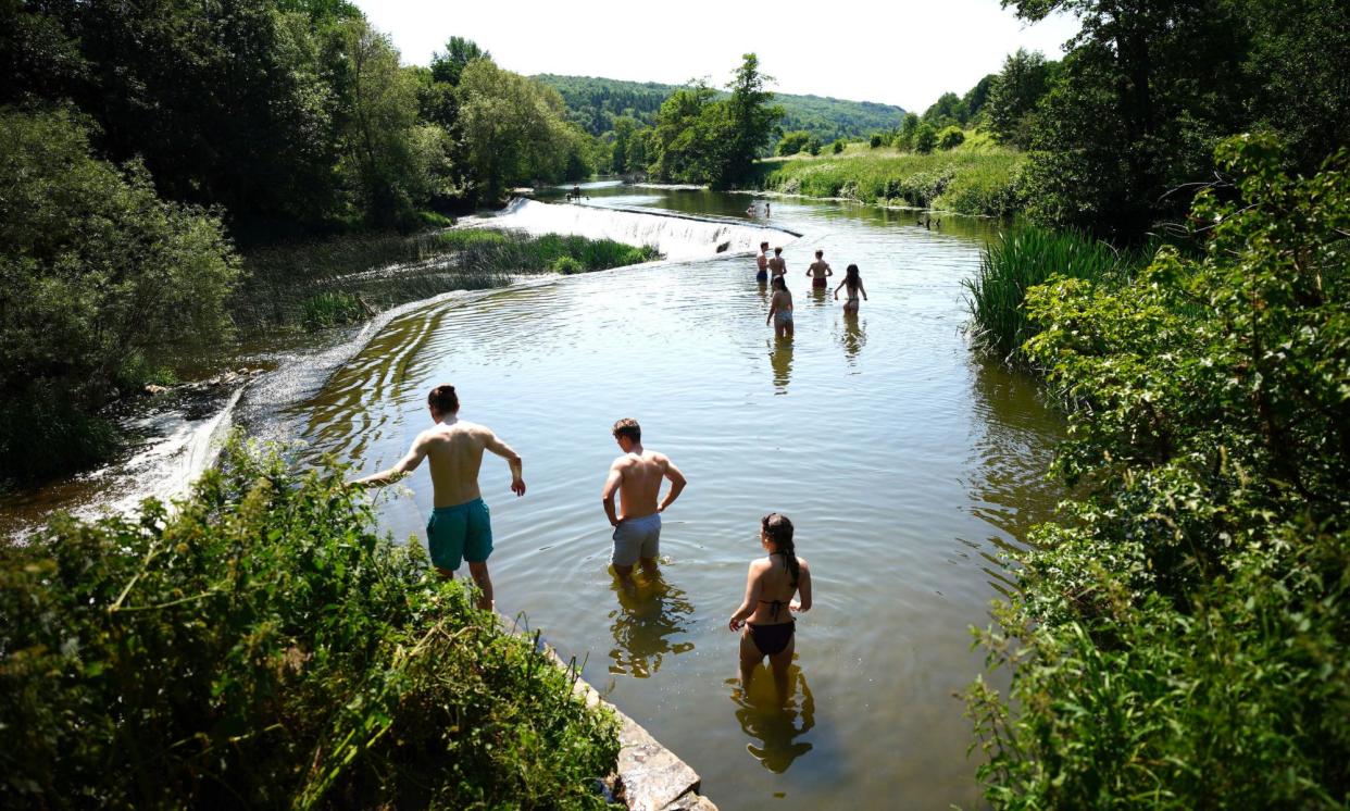 <span>At Warleigh Weir near Bath the artificial intelligence system correctly predicted when bacteria in the water were high 87% of the time.</span><span>Photograph: Ben Birchall/PA</span>