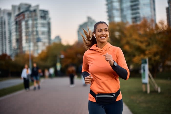 A person running.