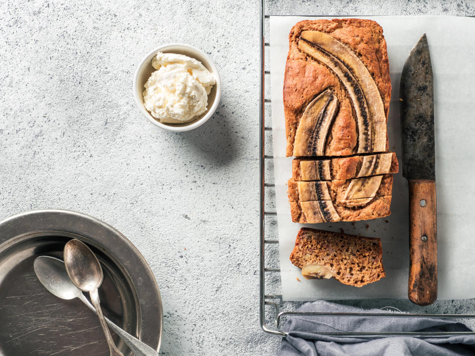 banana bread à la compote de pommes 