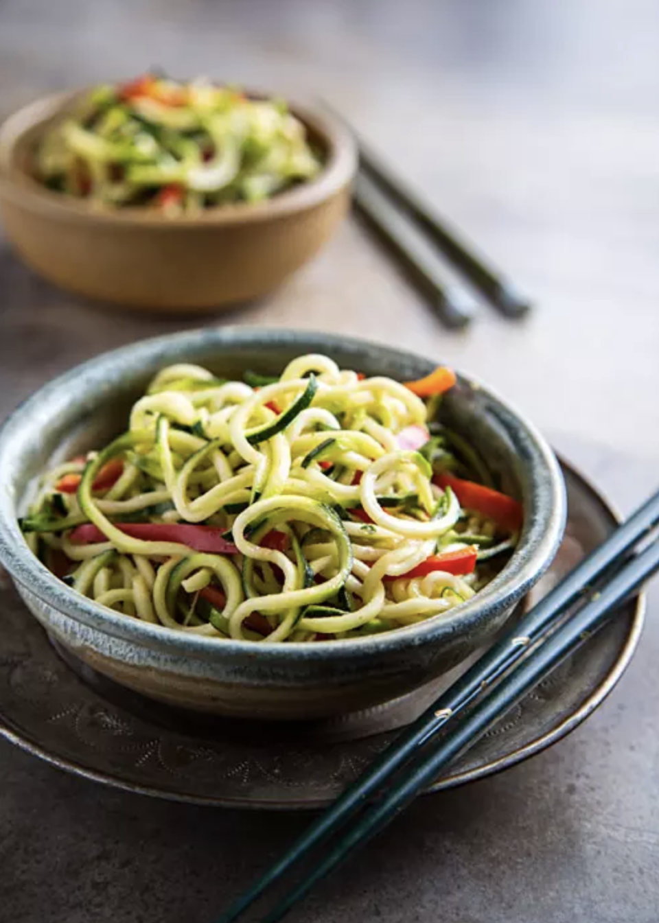 Put your spiralizer to work and make some aesthetic zoodles for this veggie bowl that'll rekindle your love for zucchini. Recipe: Zucchini “Noodles” with Sesame-Peanut Sauce