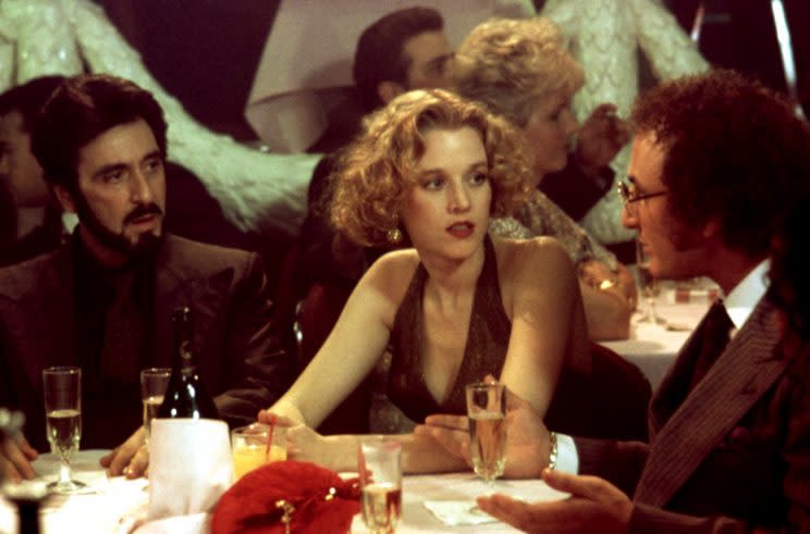 Al Pacino, Penelope Ann Miller, and Sean Penn in <em>Carlito’s Way</em>, 1993. (Photo credit: Universal)