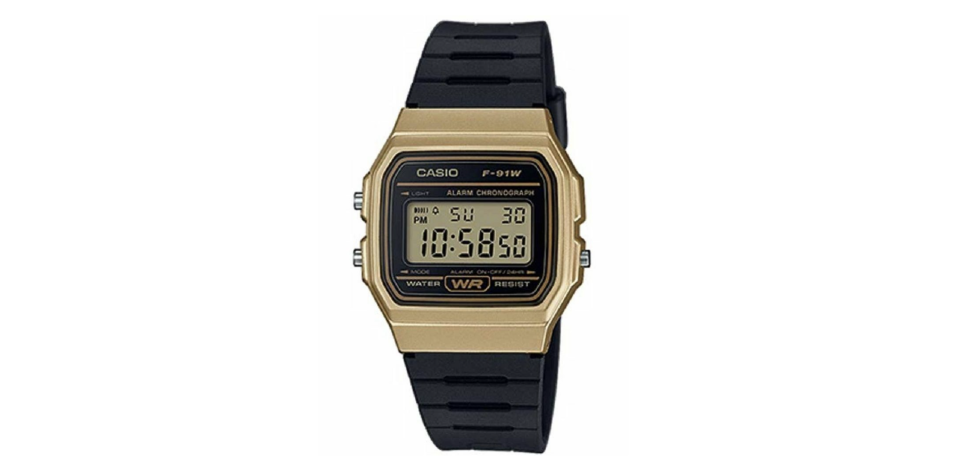 Casio F-91W en negro y core. Foto: amazon