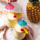 <p>Sit back and sip those cares away with a non-alcoholic <a href="https://www.delish.com/uk/cocktails-drinks/a28885824/pina-colada-recipe/" rel="nofollow noopener" target="_blank" data-ylk="slk:Piña Colada;elm:context_link;itc:0;sec:content-canvas" class="link ">Piña Colada</a> that's basically a tropical milkshake. It's creamy, tart, and sweet and just what the doctor ordered. One drink and you'll be hooked. </p><p>Get the <a href="https://www.delish.com/uk/cocktails-drinks/a35137663/virgin-pina-colada-recipe/" rel="nofollow noopener" target="_blank" data-ylk="slk:Virgin Piña Colada;elm:context_link;itc:0;sec:content-canvas" class="link ">Virgin Piña Colada</a> recipe.</p>