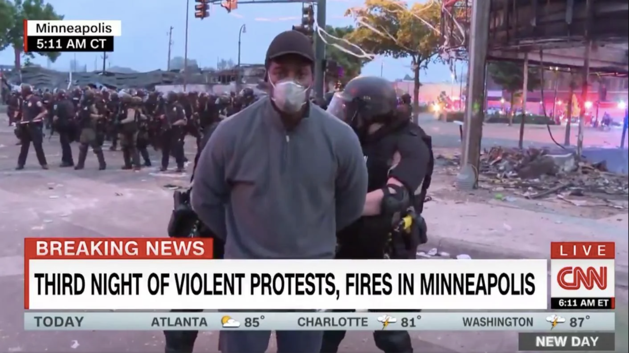Omar Jimenez arrested live on CNN while covering protests over George Floyd death