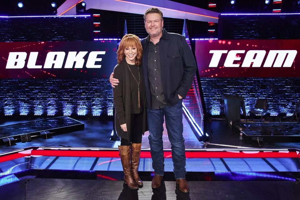 reba mcentire, blake shelton, the voice