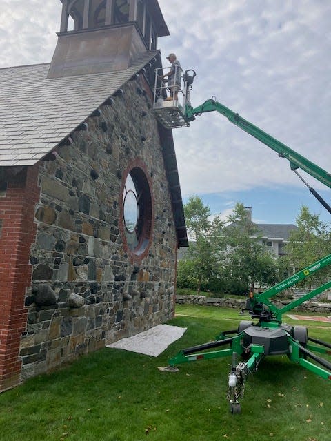 St. A restoration project-lift