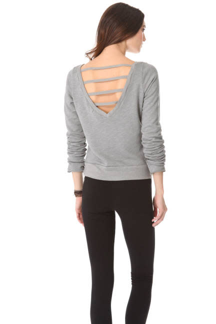 <div class="caption-credit"> Photo by: Courtesy of Free People</div><div class="caption-title">The Long-Sleeve</div>With its unexpected flirty back detail, this pullover has just the right amount of adornment to transition from the gym to a more stylish affair. <br> <br> Solow Sports V-Back Pullover, $88; <a href="http://www.shopstyle.com/action/apiVisitRetailer?id=388804461&pid=uid5225-1605515-66&utm_medium=widget&utm_source=Product+Widget" rel="nofollow noopener" target="_blank" data-ylk="slk:shopbop.com;elm:context_link;itc:0;sec:content-canvas" class="link ">shopbop.com</a> <br> <br> <br> <b>More from ELLE.com:</b> <b><br> <a href="http://www.elle.com/beauty/makeup-skin-care/model-skin-secrets-654273?link=emb&dom=yah_life&src=syn&con=blog_elle&mag=elm" rel="nofollow noopener" target="_blank" data-ylk="slk:20 Models Reveal Their Face Products;elm:context_link;itc:0;sec:content-canvas" class="link ">20 Models Reveal Their Face Products</a> <br> <a href="http://www.elle.com/beauty/makeup-skin-care/step-by-step-makeup-how-tos?link=emb&dom=yah_life&src=syn&con=blog_elle&mag=elm" rel="nofollow noopener" target="_blank" data-ylk="slk:Step by Step Guide to Pretty-on-Everyone Looks;elm:context_link;itc:0;sec:content-canvas" class="link ">Step by Step Guide to Pretty-on-Everyone Looks</a></b> <br>