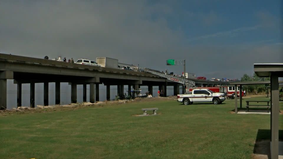 First responders worked all day Monday after more than 150 vehicles crashed along Interstate 55. - WVUE-DT