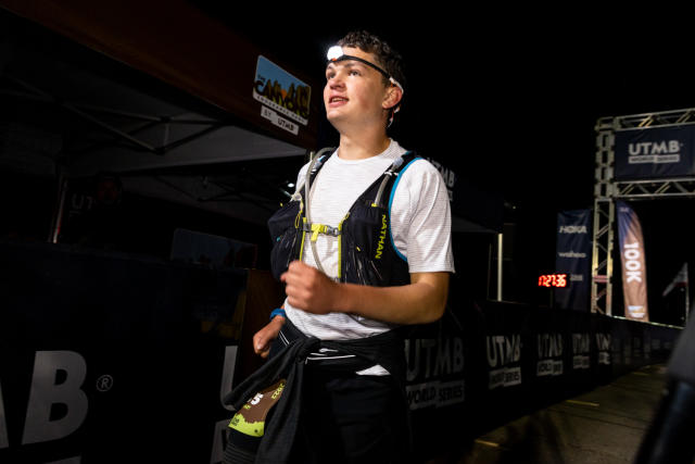 Zach Bates crossed the finish line at the 2022 Canyons Endurance Runs 100-kilometer race in about 17.5 hours. (Scott Rokis/Canyons Endurance Runs)