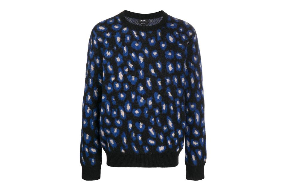 A.P.C. leopard print jumper