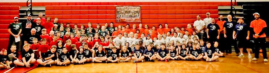 More than 120 youngsters from kindergarten through sixth grade took part in Honesdale's Elementary Wrestling League this year.