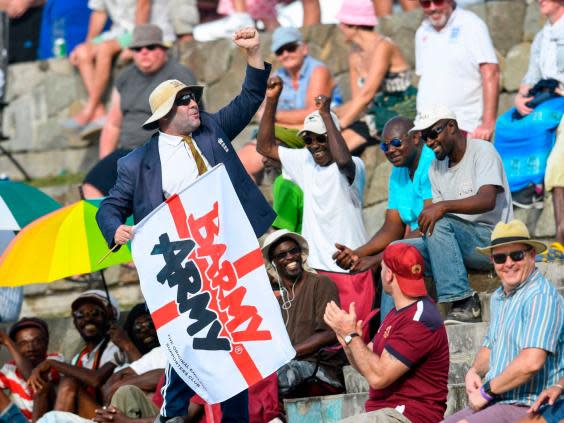Local niceties have never been the strong suit of England's travelling support (AFP/Getty)