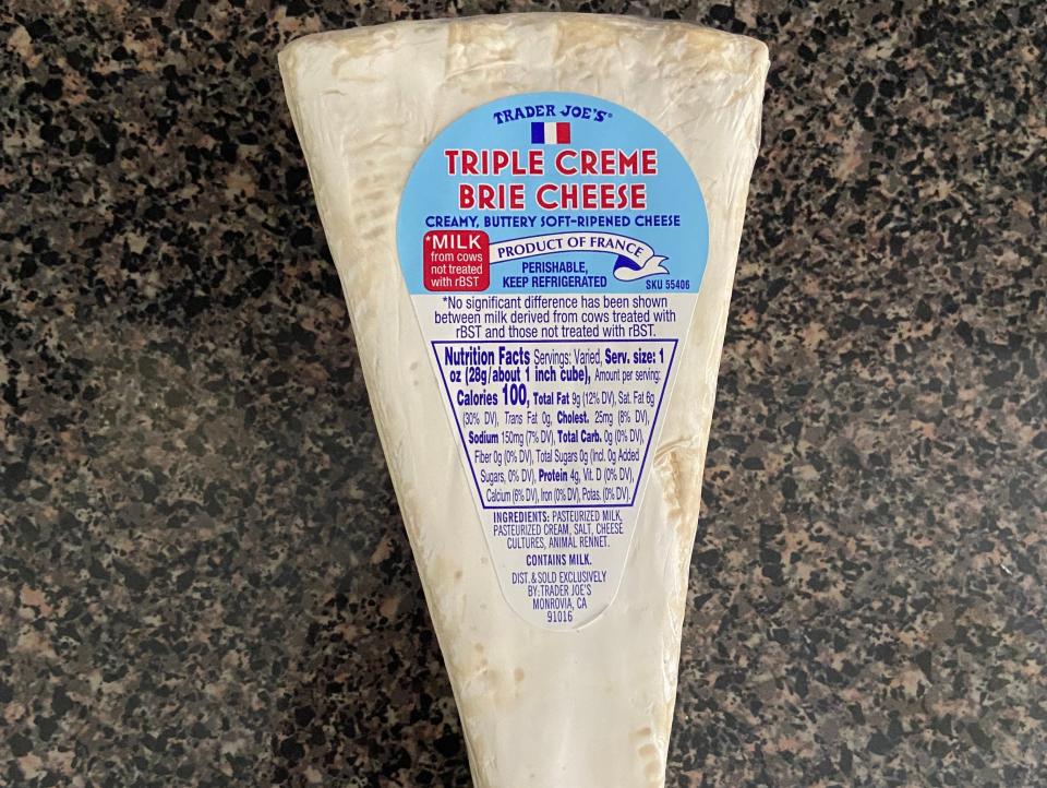 trader joe's triple creme brie cheese