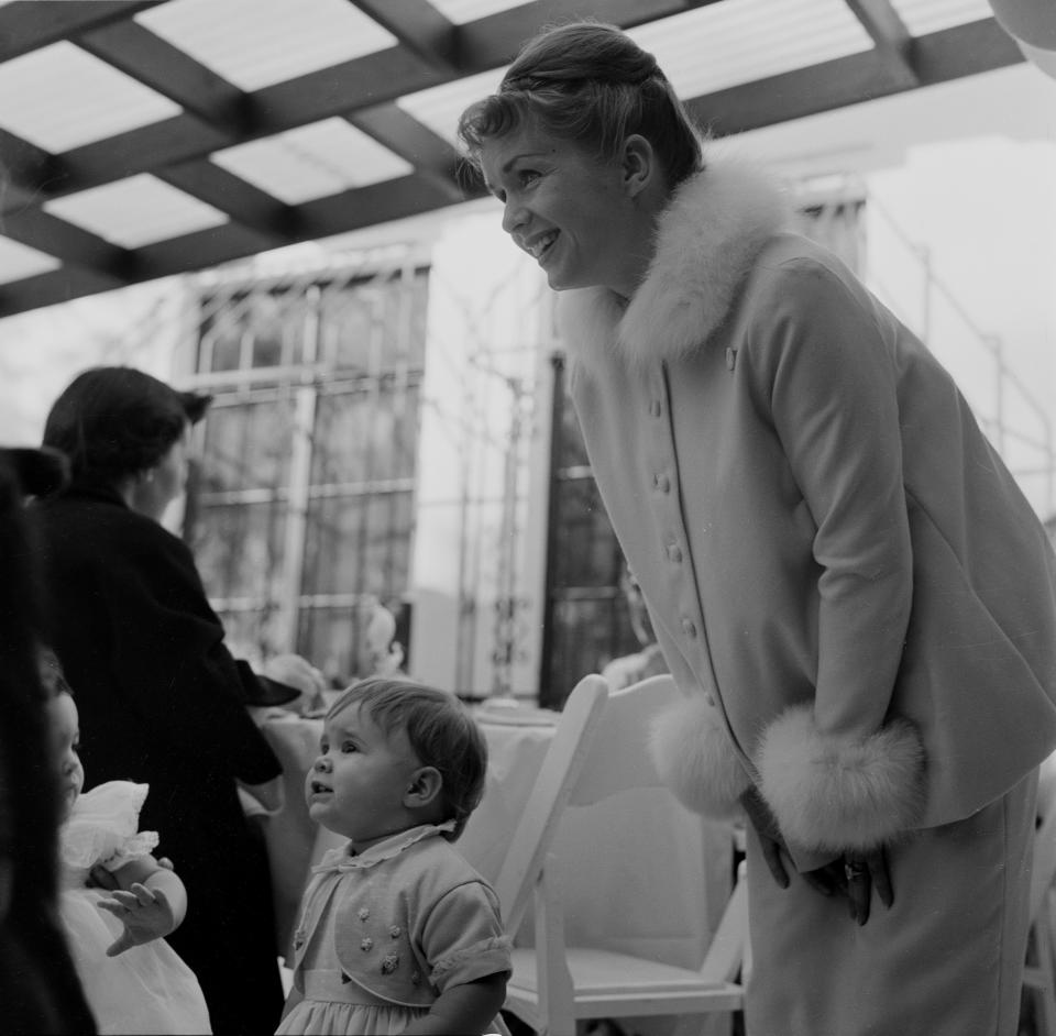 Debbie Reynolds with Carrie in Los Angeles.