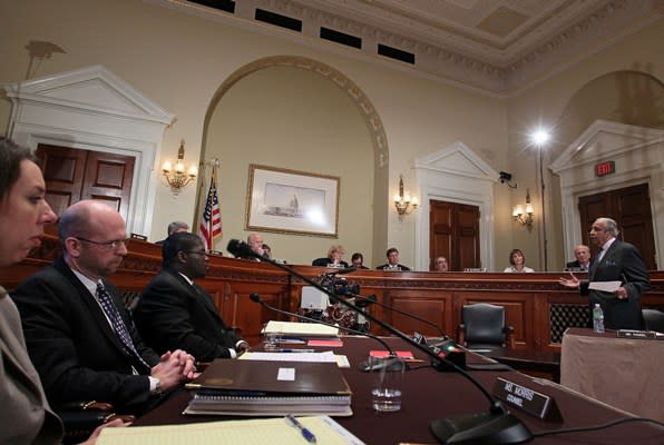 Charlie Rangel addresses the House Ethics Committee