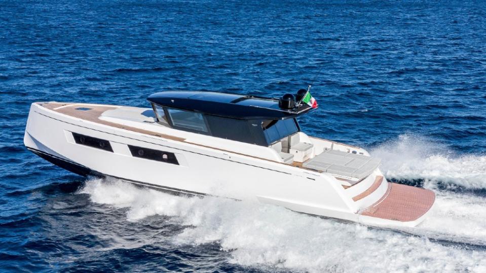 The Pardo GT52 is a sleek express cruiser that made its debut at the Fort Lauderdale International Boat Show.