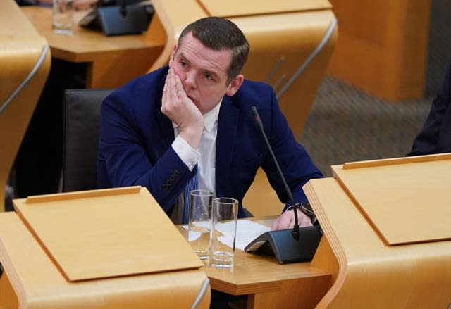 Scottish Conservative leader Douglas Ross 