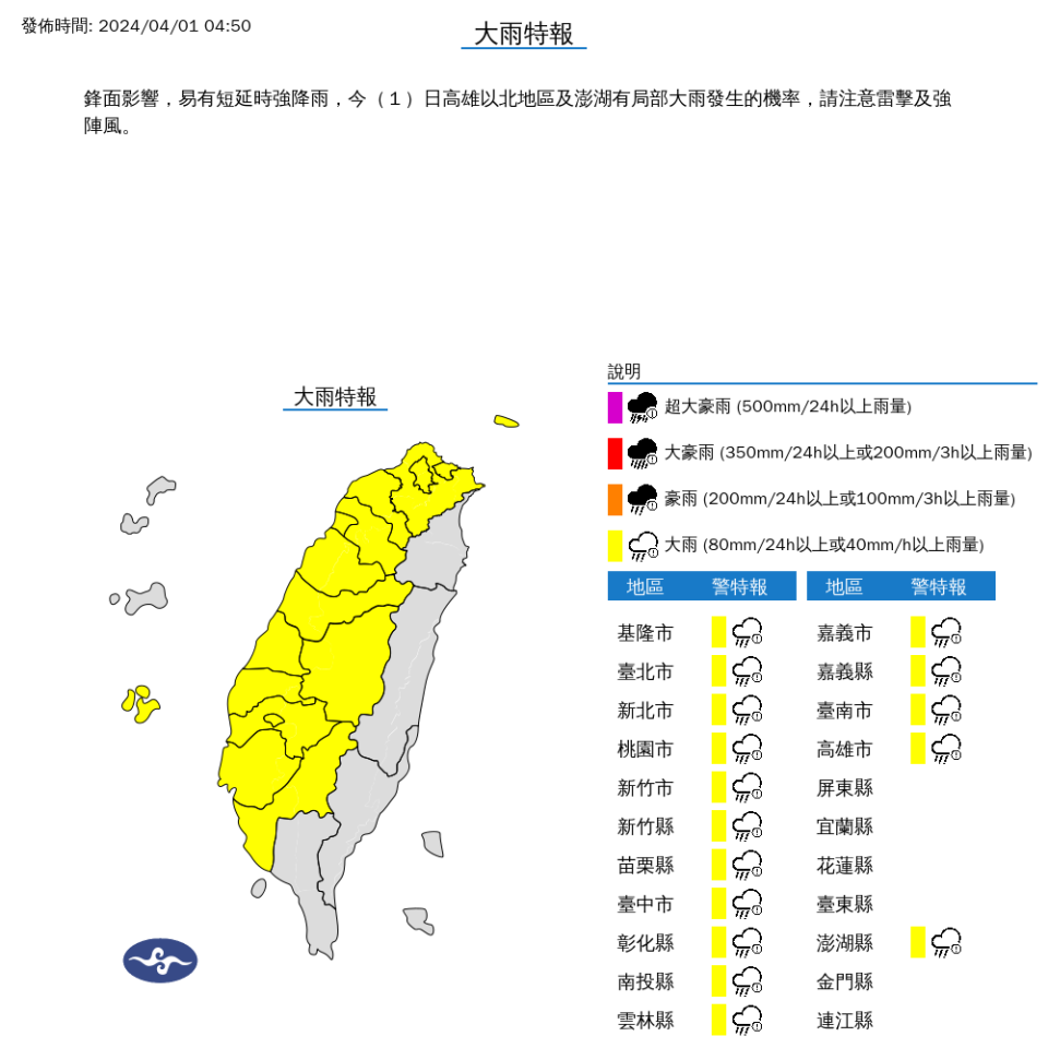 （圖取自中央氣象署網站）