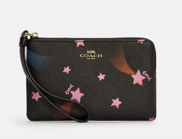 COACH PINK STAR WRISTLET