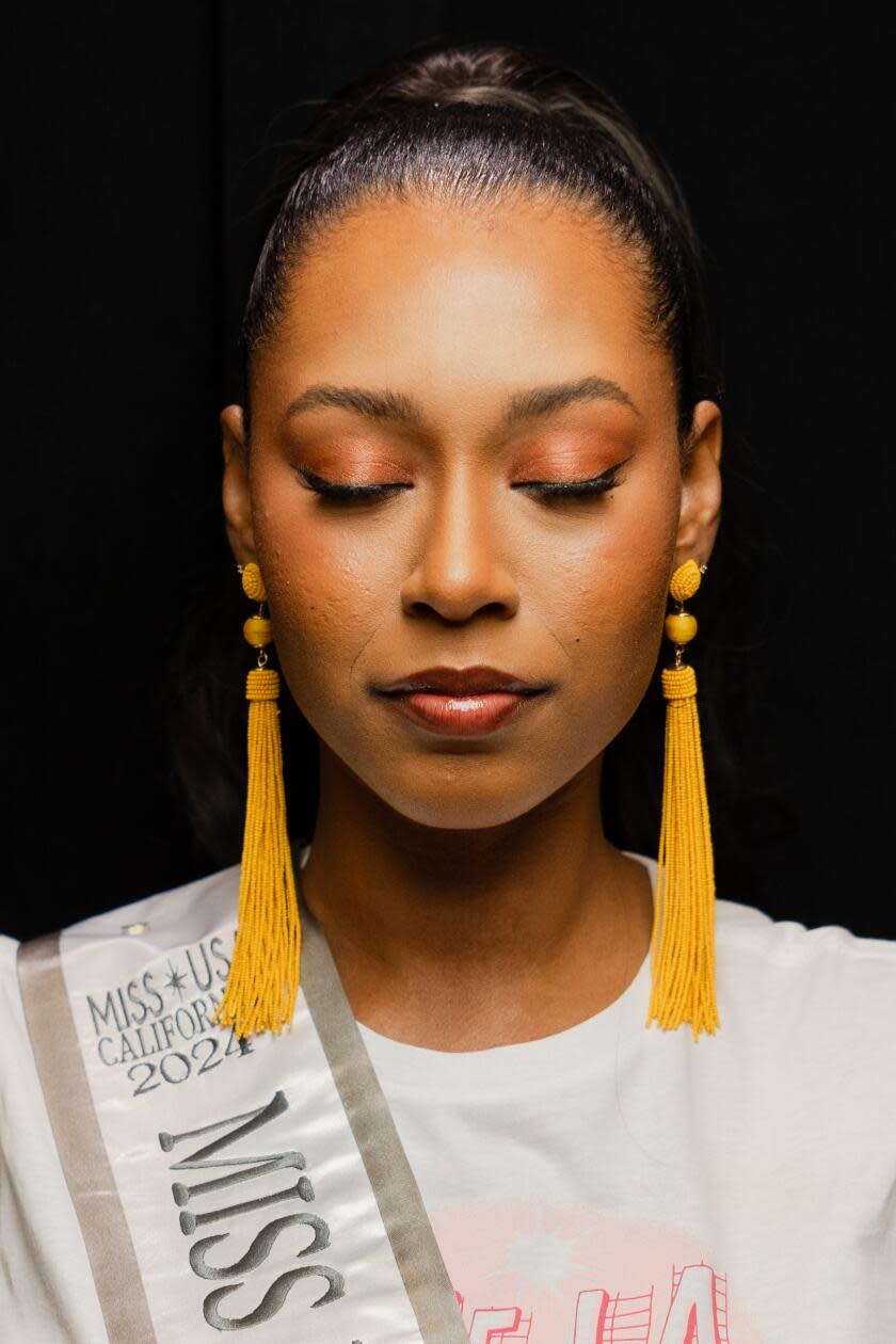 Kaelani Amputch-Curtis in the Los Angeles Times Portrait Studio.