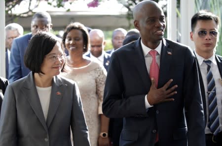 Taiwan's President Tsai Ing-wen visits Haiti