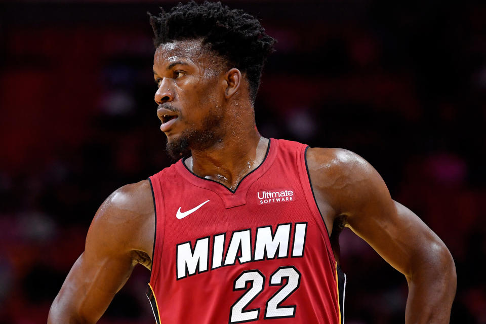 Jimmy Butler seems to have found a good fit in Miami. (Steve Mitchell/USA Today)