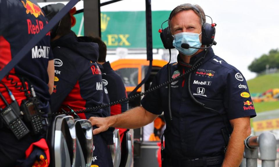 Red Bull team principal Christian Horner pictured during Friday practice