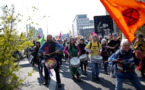 Extinction Rebellion said protests in London could last a couple of weeks - Credit: Henry Nicholls/Reuters