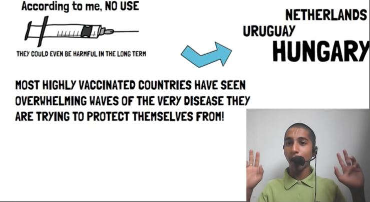 阿南德最新預言持續提倡疫苗無效論 （圖／翻攝自阿南德影片）