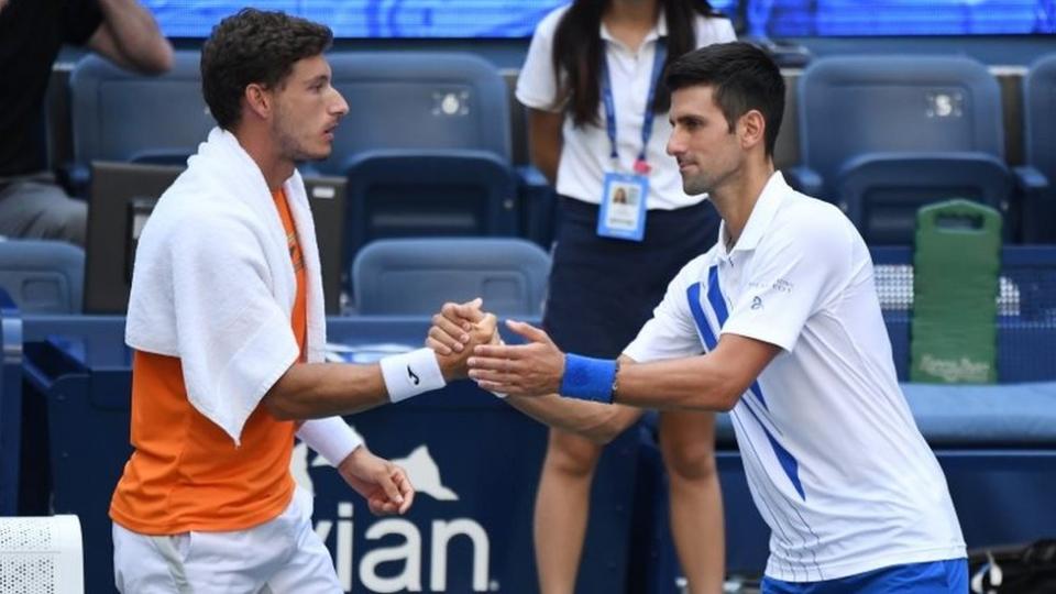 Pablo Carreño y Djokovic.