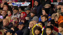 Min Ho captured during a soccer match in England