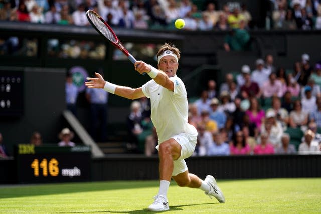 Liam Broady at Wimbledon 