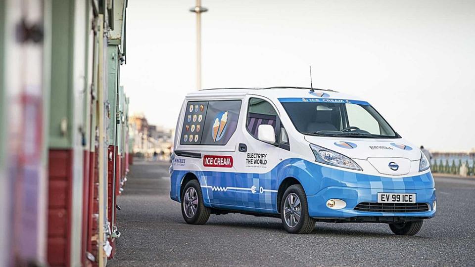 日產結合綠能和自駕科技展示待客之道， e-NV200 Ice Cream冰淇車