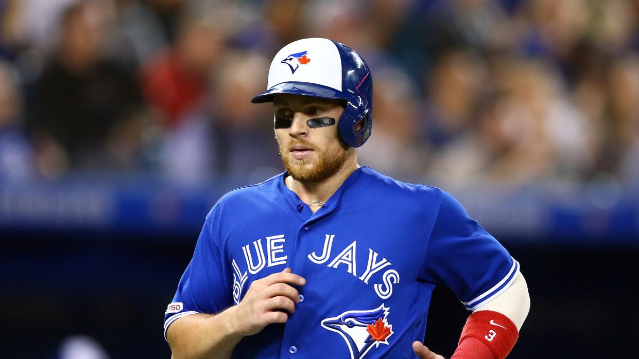 The Toronto Blue Jays utility man has signed a deal before arbitration. (Photo by Vaughn Ridley/Getty Images)