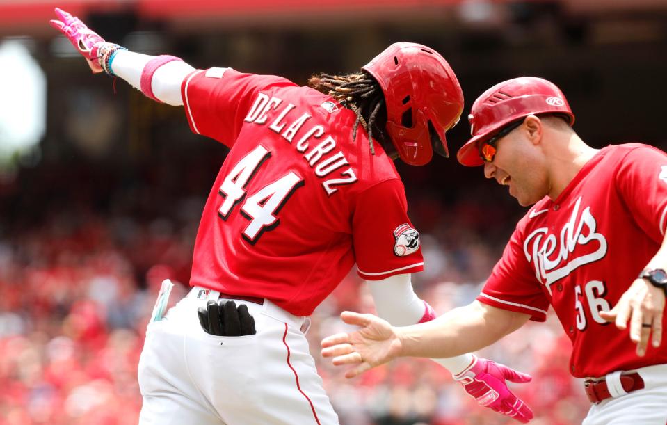 Reds rookie Elly De La Cruz sets the early tone with a first-inning home run in the Reds' series-sweeping victory over the Arizona Diamondbacks Sunday.