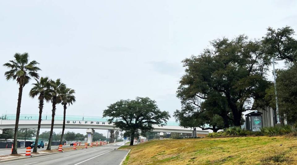 Coast Transit Authority’s new Tramway opened in January across U.S. 90 in Gulfport. Free trams will start Memorial Day Weekend, carrying passengers between Mississippi Aquarium and Jones Park. Courtesy of Coast Transit Authority