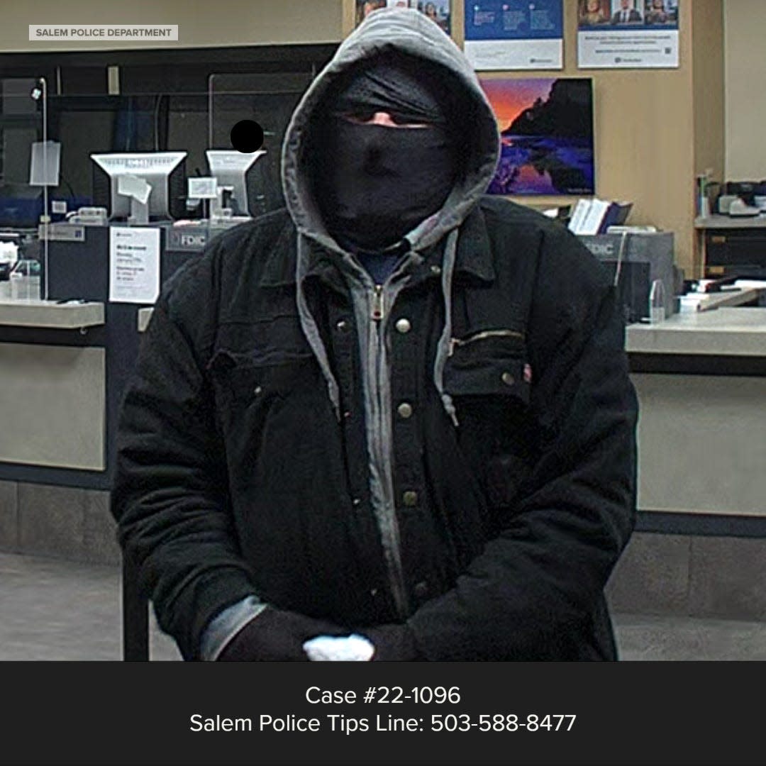 Salem police and the FBI are asking for the public's help in finding a man who robbed a bank last Friday afternoon in South Salem.
