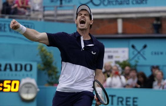 Britain’s greatest male tennis player is back in business! (EPA)