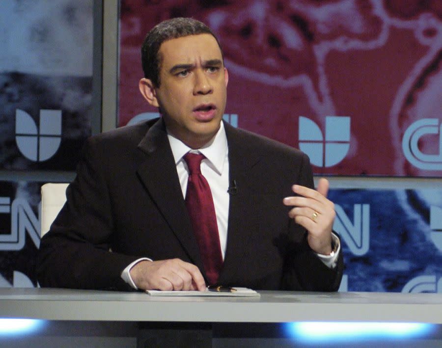 Although Fred Armisen doesn't sound much like Obama, he's got the look and the inflection down pat. In one of his funniest bits, Armisen tries to address the American people about the financial crisis, but keeps getting side-tracked when he remembers how cool his celebrity-studded inauguration was.