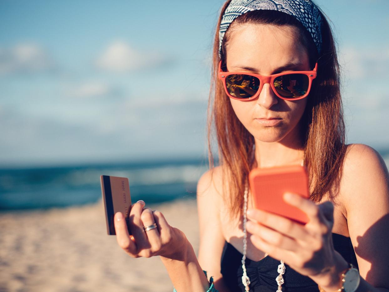 Credit card problem at the beach