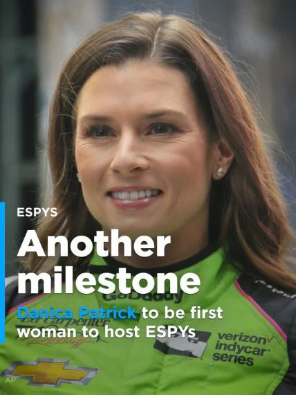 Danica Patrick to be first woman to host ESPN's ESPY awards