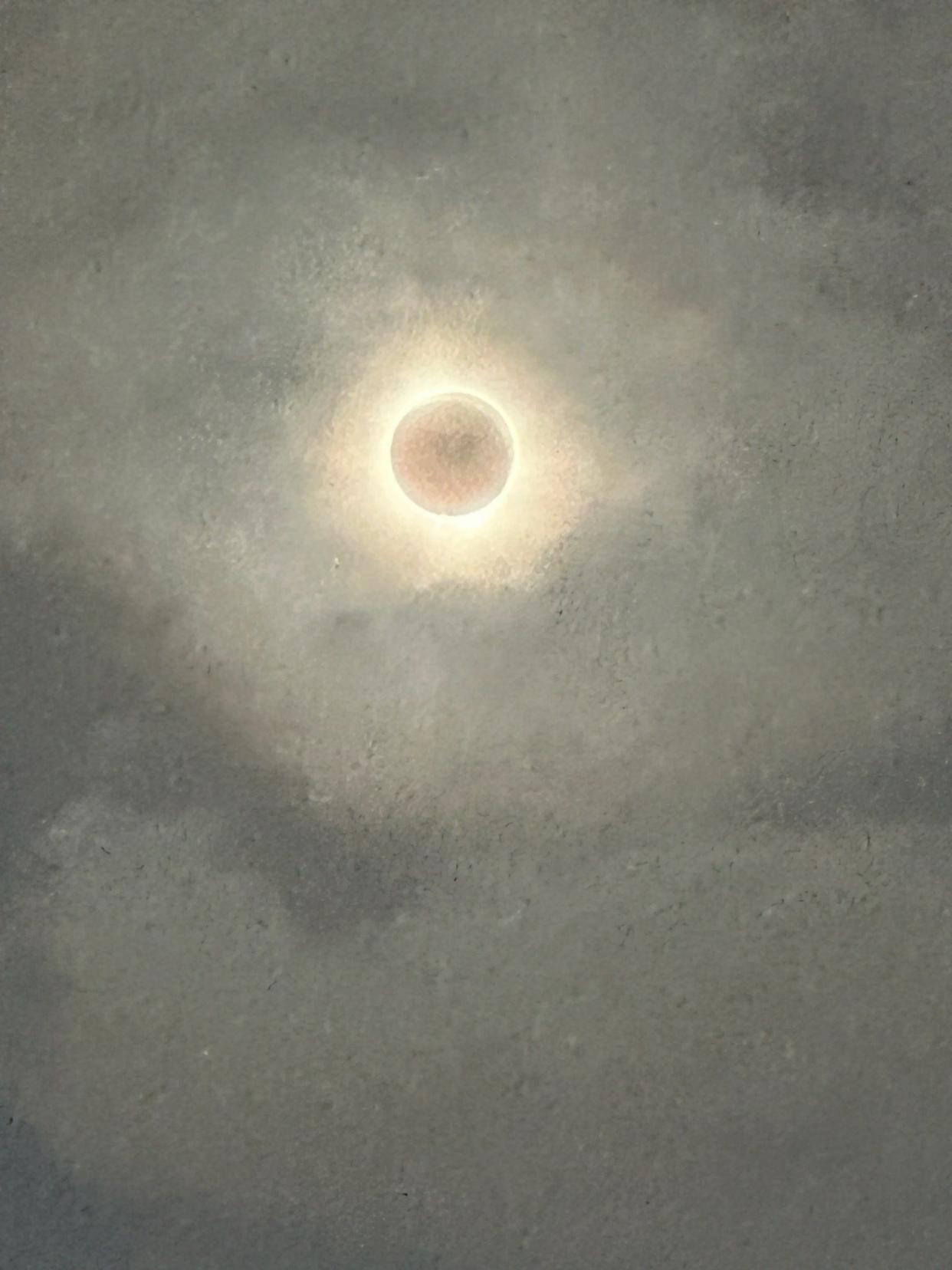 Jack Slipe, of Bushkill, and his family witnessed the April 8, 2024, total solar eclipse from Erie. Overcast clouds parted just in the nick of time. Thin clouds created their own dramatic effect with this eclipse picture.