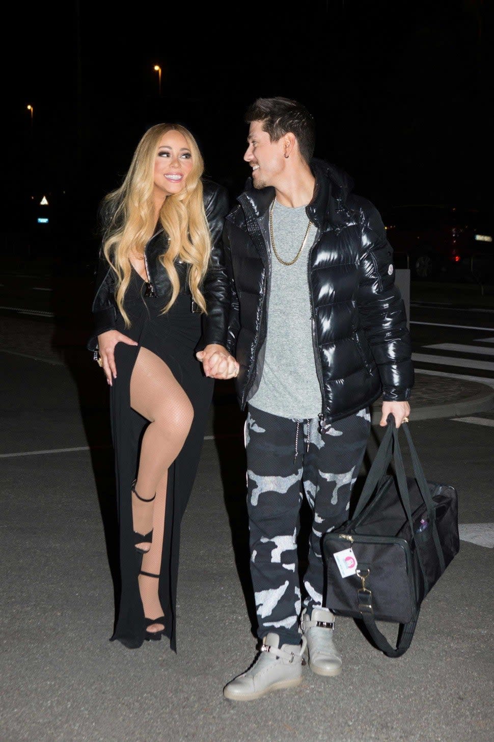 Mariah Carey and boyfriend Bryan Tanaka in Brussels on Dec. 15